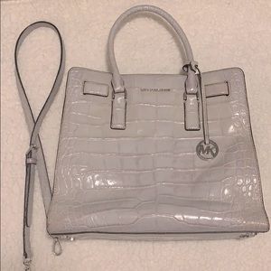 Large Michael Kors Dillon Croc Satchel